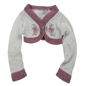 Mary-Kate and Ashley‎ Girls Cropped Shrug Cardigan Y2K Clueless Sz S 6/6Xs